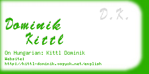 dominik kittl business card